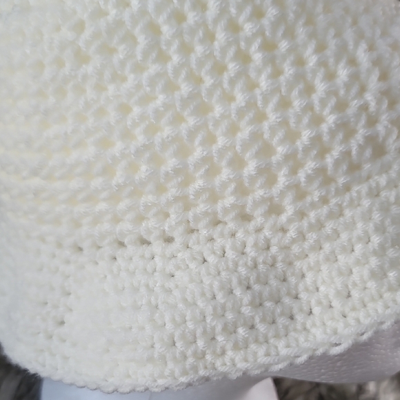 Chic Cream Crochet Bucket Hat - Picture 10 of 15